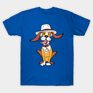 Funny dog in hat T-Shirt